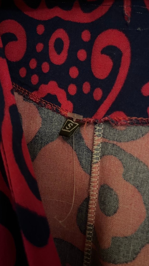 Pembe Batik Desenli Bohem Uzun Elbise - Görsel 3