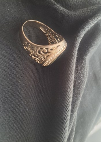 Vintage gümüş  kayı boyu Erkek Yüzük - Görsel 4