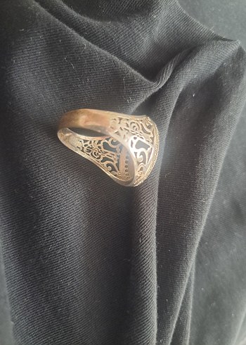 Vintage gümüş  kayı boyu Erkek Yüzük - Görsel 3