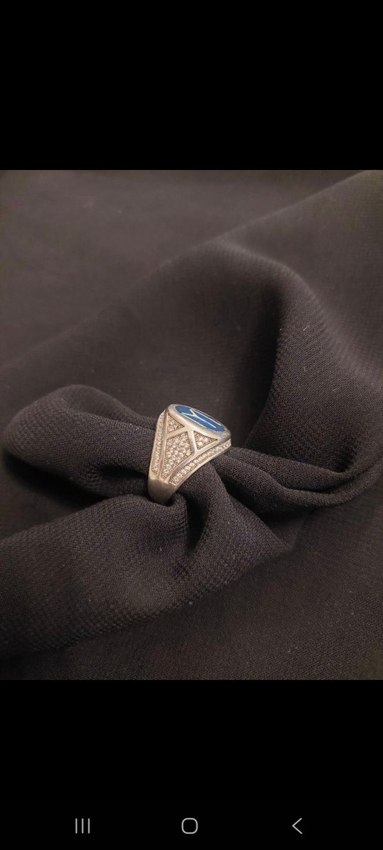 Vintage gümüş  kayı boyu Erkek Yüzük - Görsel 2