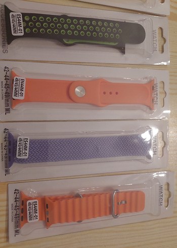  Beden Apple watch kordon Renkli Akıllı Saat Kayışları 7 adet