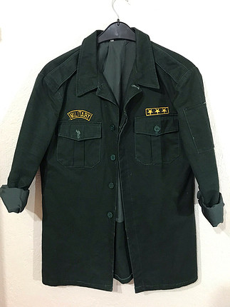 Yeşil parka ceket