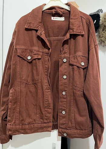 Koton Kahverengi Denim Ceket