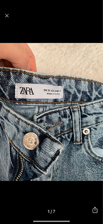 Zara wide leg jean kot