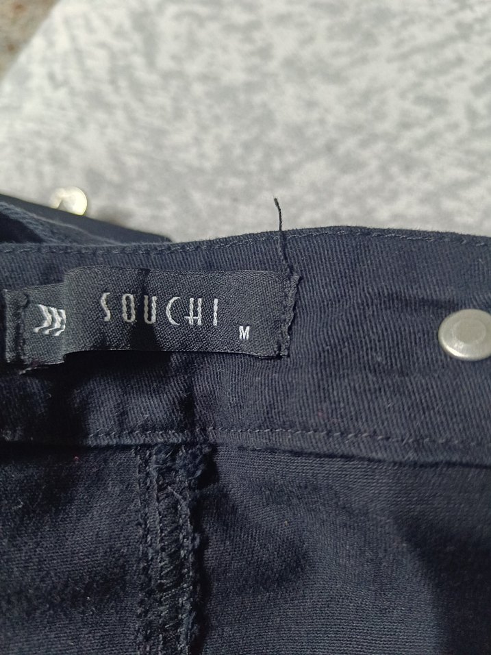 Düğmeli Siyah Kadın Mini Salopet Elbise - Görsel 2