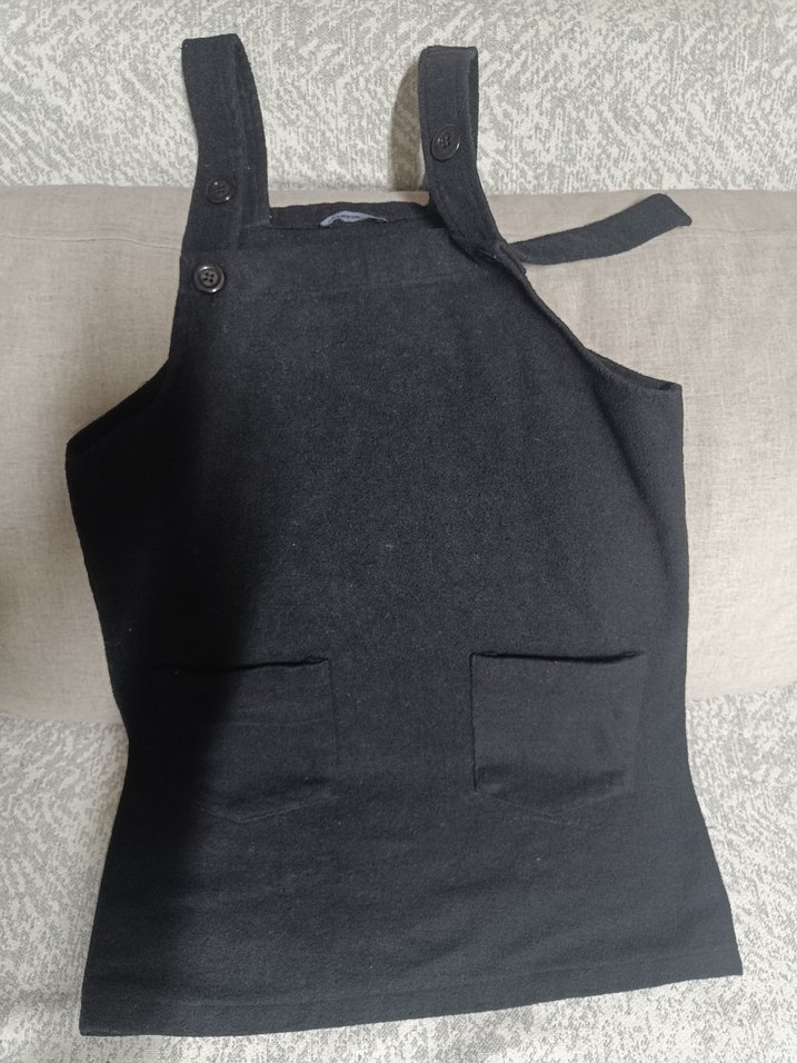 Siyah kaşe slopet etek - Görsel 2