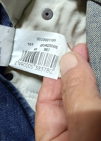 Kadın Mavi Denim Kemerli Mini Salopet - Görsel 7