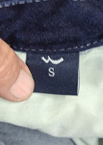 Kadın Mavi Dantel Detaylı Mini Denim Şort - Görsel 6