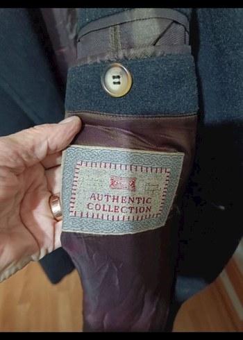 Erkek koyu gri uzun erkek palto - Görsel 5