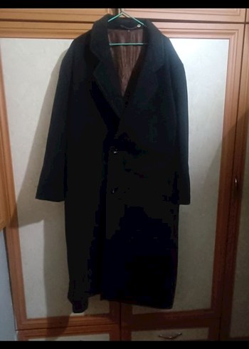 Erkek koyu gri uzun erkek palto - Görsel 2