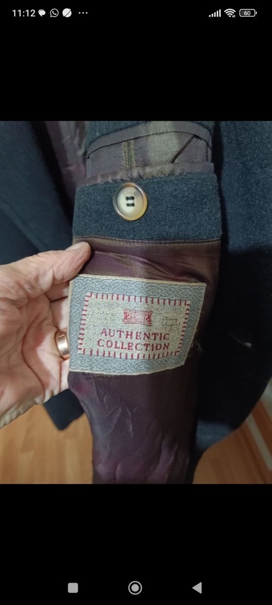 Erkek koyu gri uzun erkek palto - Görsel 5