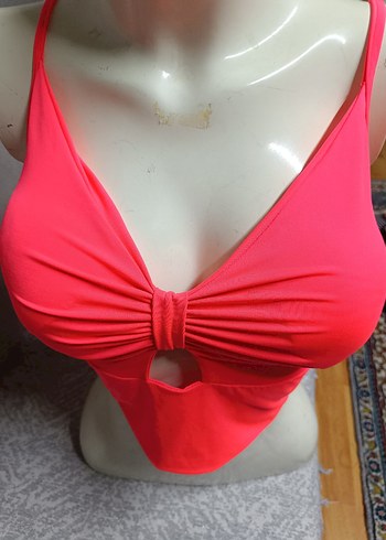 Pembe Pilili Mini V Yaka Büstiyer - Görsel 2