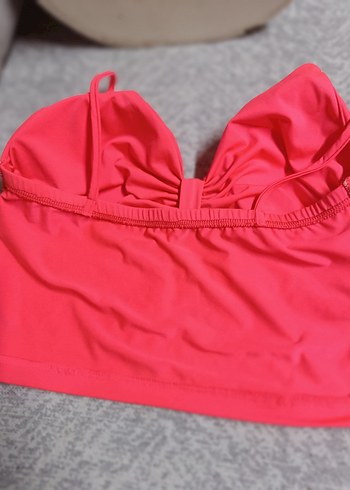 Pembe Pilili Mini V Yaka Büstiyer - Görsel 5