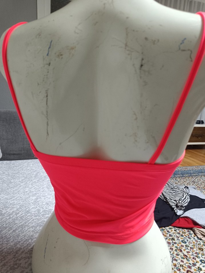 Pembe Pilili Mini V Yaka Büstiyer - Görsel 3