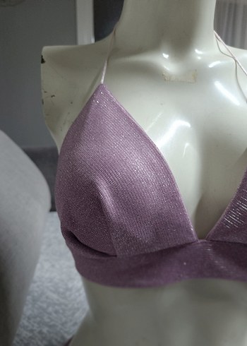 Parlak lila rengi Bohem Bralet - Görsel 2