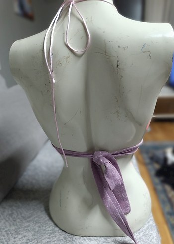 Parlak lila rengi Bohem Bralet - Görsel 3