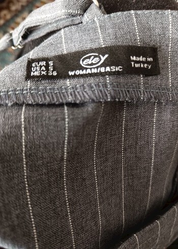 Gri İnce Askılı Midi  kumaş Elbise - Görsel 3