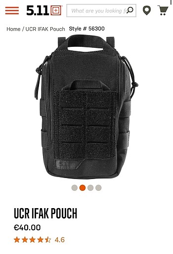 Beden siyah Renk 5.11 UCR IFAK POUCH (İlk Yardım)