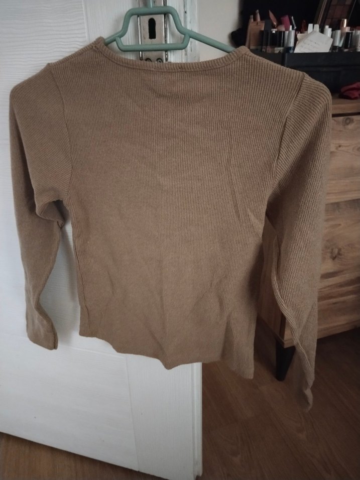 Bej Triko Kadın Kazak - Görsel 3