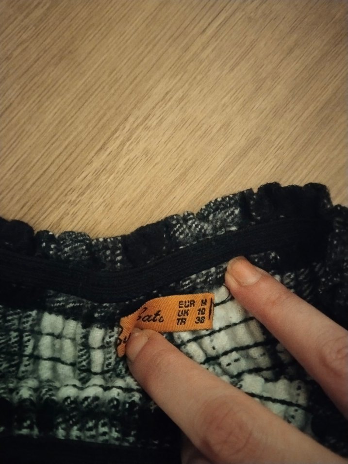 Kadın Gri Ekose Yün Pilili Midi Etek - Görsel 3