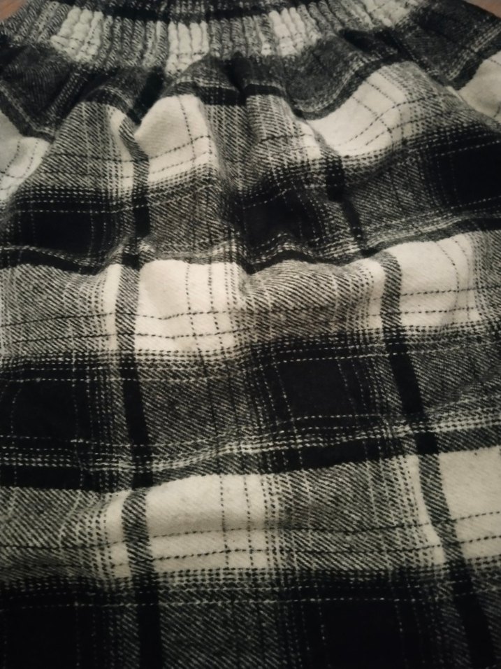 Kadın Gri Ekose Yün Pilili Midi Etek - Görsel 2