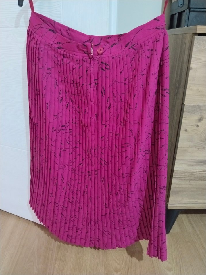 pileli desenli etek - Görsel 5