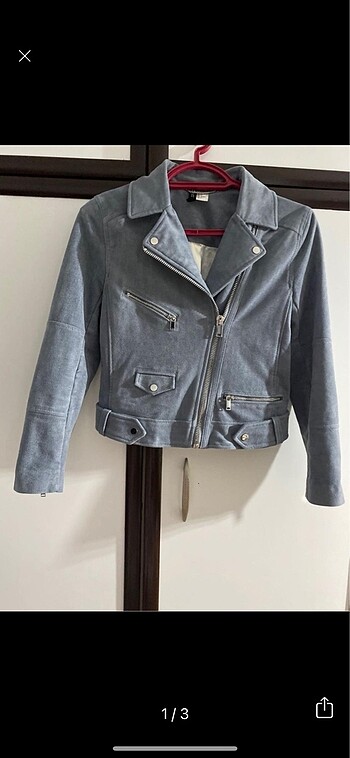 H&M marka Suet seket sayılı kullanıldı sorunsuz gri mavi bir ren