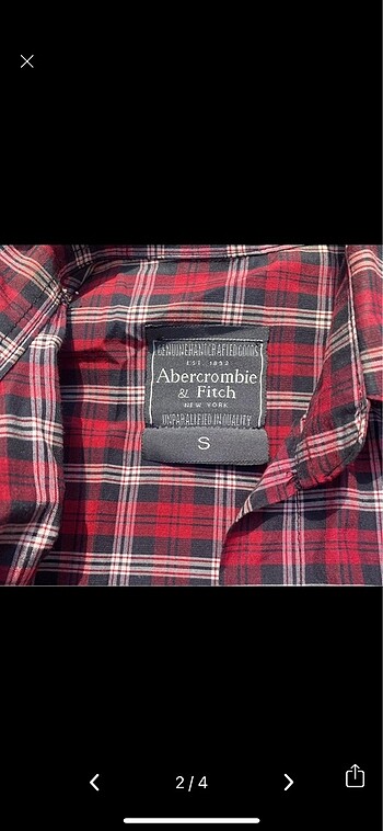 s Beden bordo Renk abercrombie & fitch S Beden Kadın Gömlek