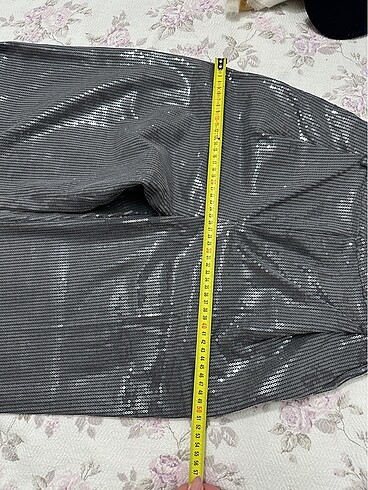 xs Beden gri Renk Zara payetli pantolon
