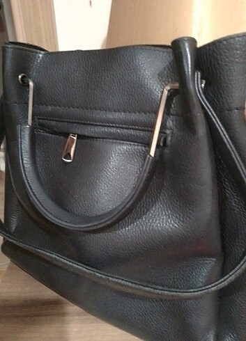 Diğer Yeni siyah deri kol çantası 
