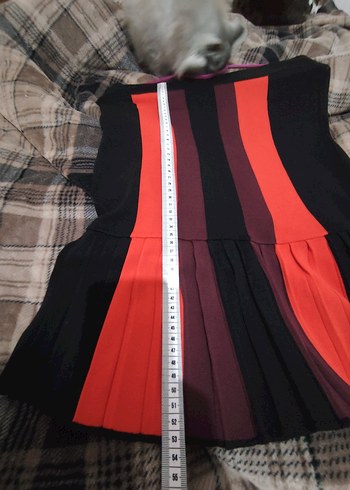 Çizgili Örgü Mini Etek - Görsel 7