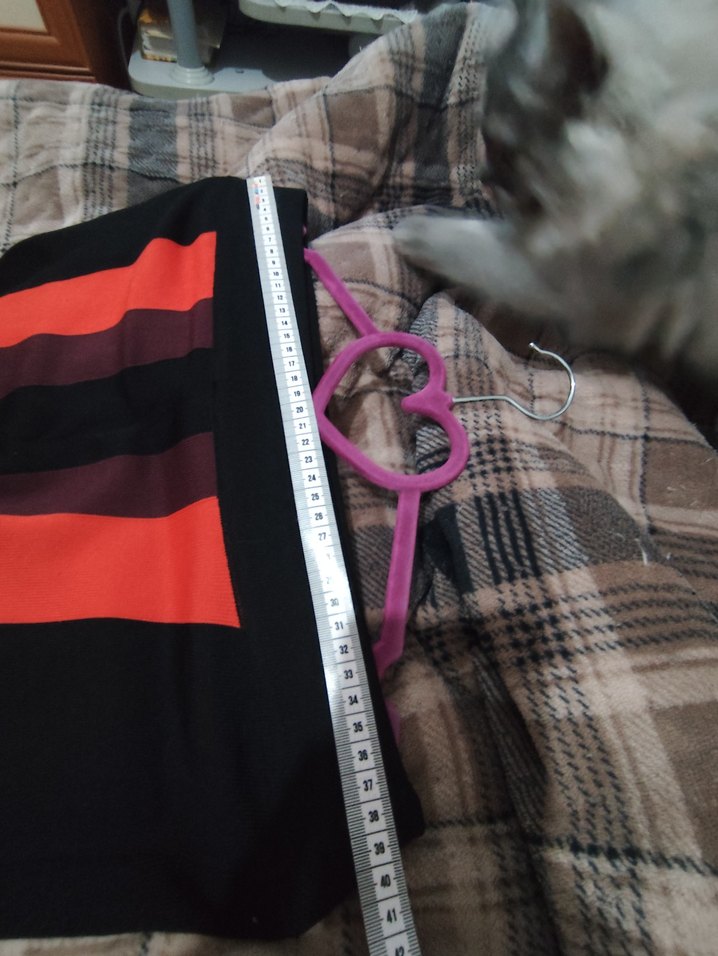 Çizgili Örgü Mini Etek - Görsel 5