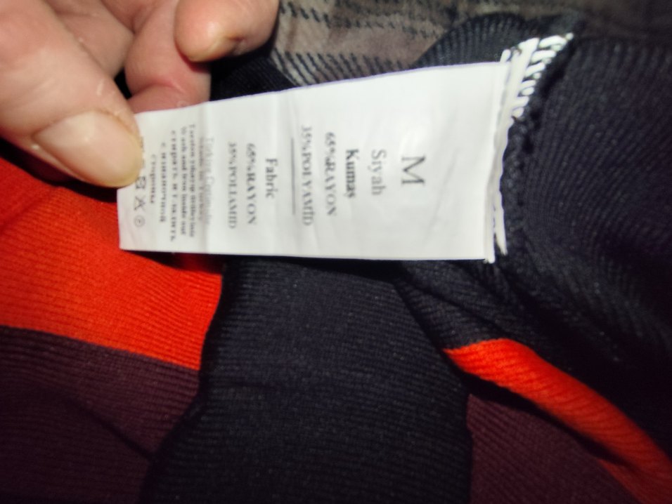 Çizgili Örgü Mini Etek - Görsel 4