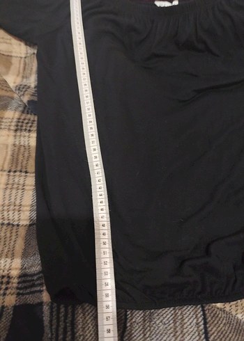 Siyah Kadın Bluz, Uzun Kollu, Salaş - Görsel 6