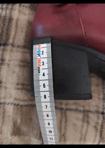 Bordo Gerçek Deri Kadın Çizme - Görsel 6