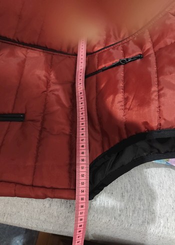 Bordo Fermuarlı unisex Yelek - Görsel 6