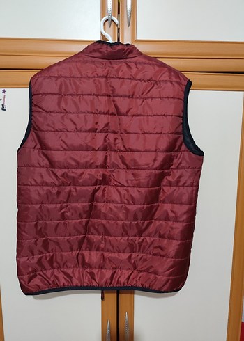 Bordo Fermuarlı unisex Yelek - Görsel 4