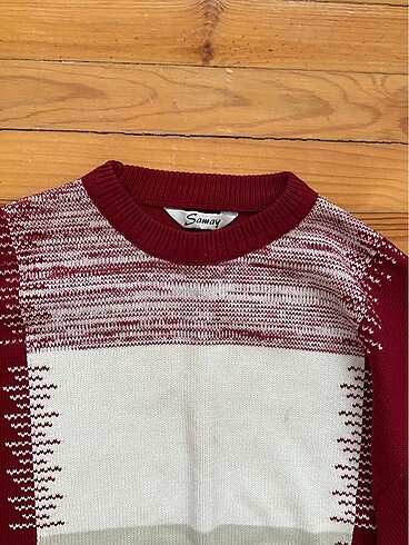 vintage old school örme bordo kazak