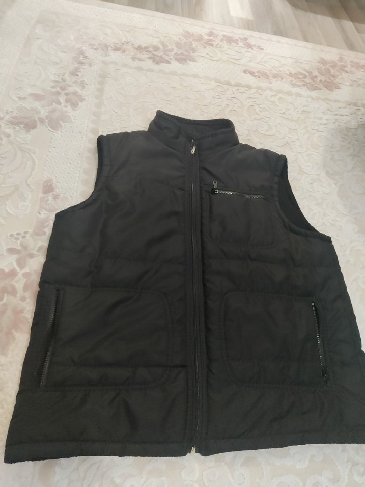 Siyah Fermuarlı Erkek Yelek - Görsel 3