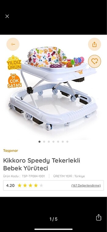 Kikkoro Speedy Yürüteç