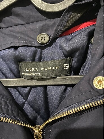 xs Beden lacivert Renk Zara Kapüşonlu Mont