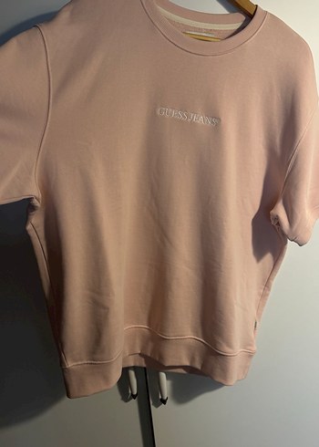 Guess Jeans Pembe Kısa Kollu Tişört - Görsel 2