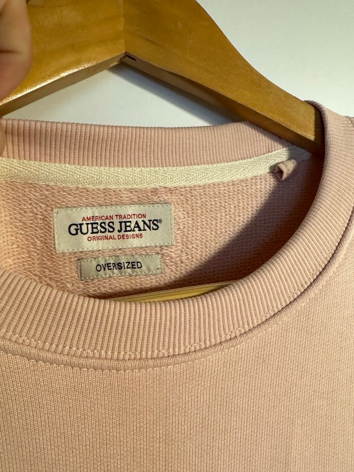 Guess Jeans Pembe Kısa Kollu Tişört - Görsel 3