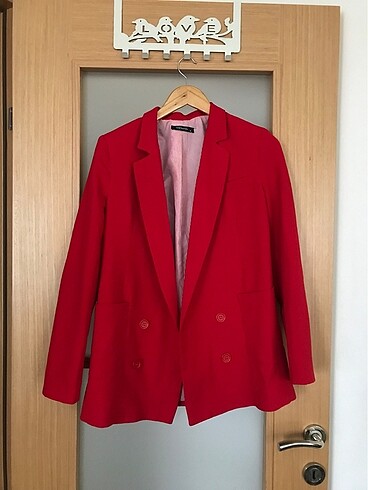 Kırmızı Blazer ceket