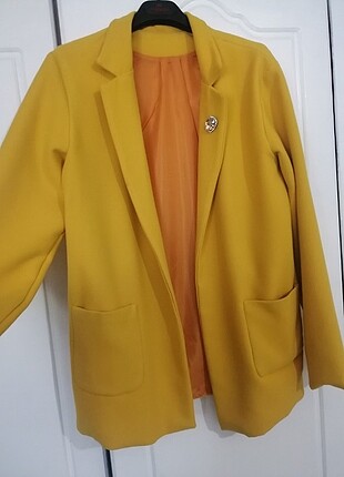 Sarı kaşe ceket 