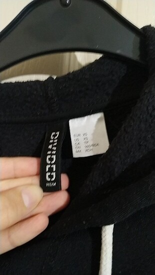 xs Beden Siyah crop sweatshirt
