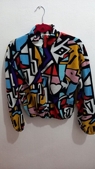 Renkli Fermuarlı Sweatshirt