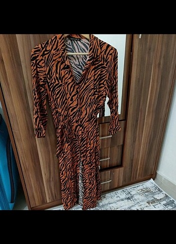 DeFacto gömlek elbise tunik zebra 