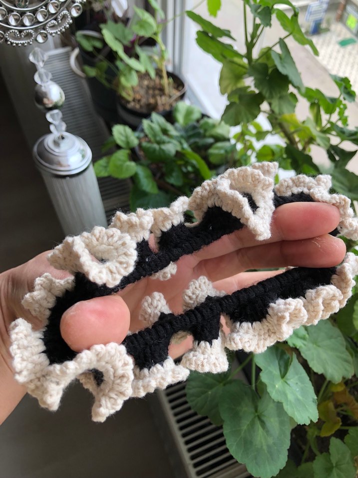 Örgü Fırfırlı Bohem Saç Tokası - Görsel 2