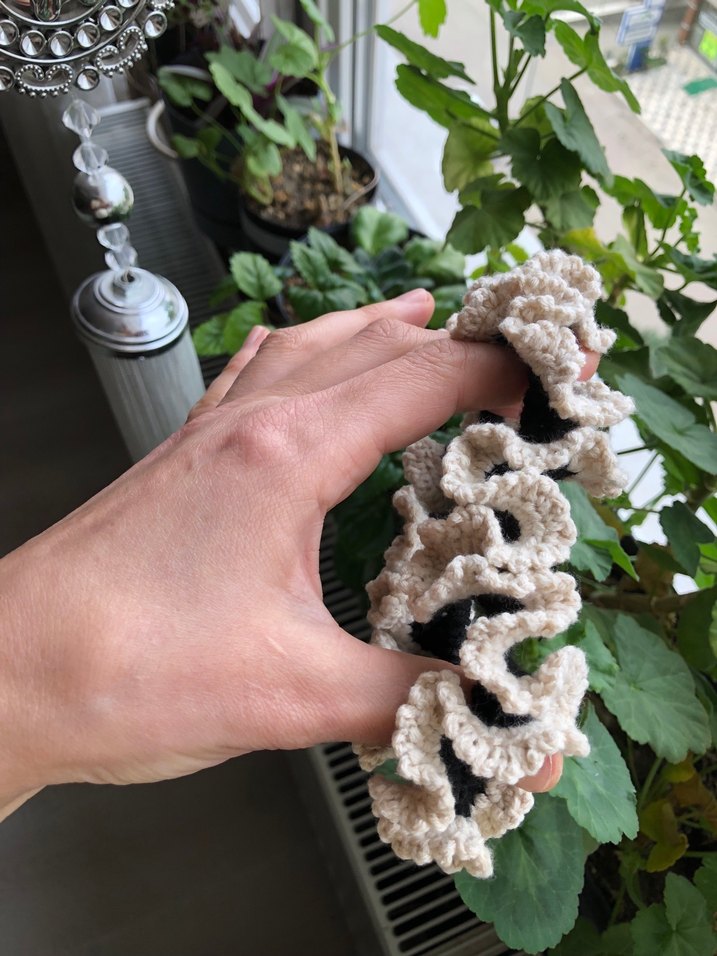 Örgü Fırfırlı Bohem Saç Tokası - Görsel 3